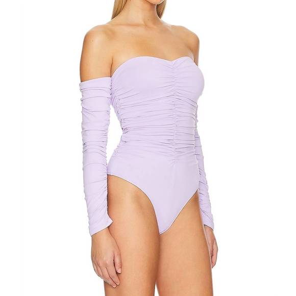 NEW ASTR evianna bodysuit in lilac - Picture 3 of 6